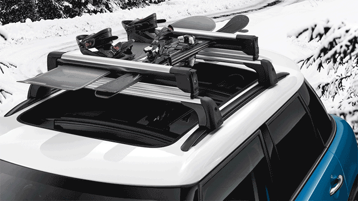 MINI příslušenství - MINI držák lyží a snowboardů