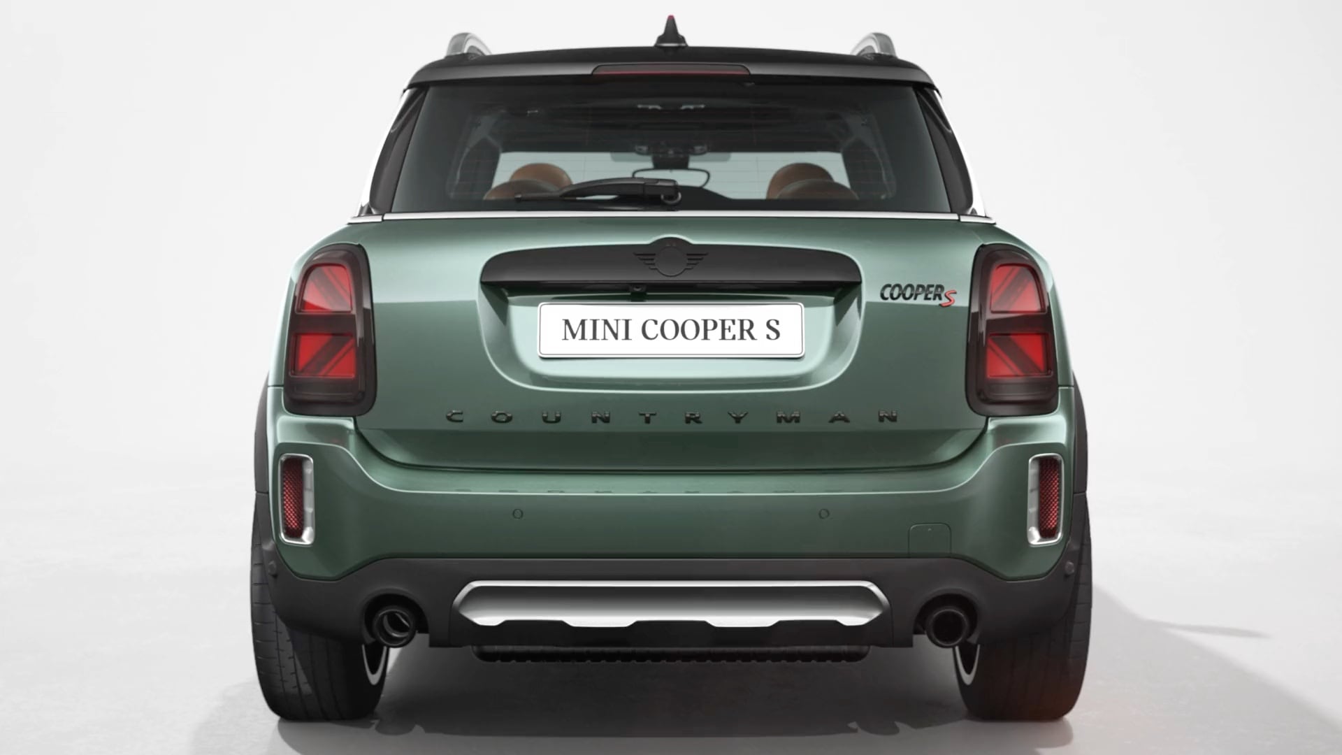 MINI Countryman – pohled zepředu – zelená a černá