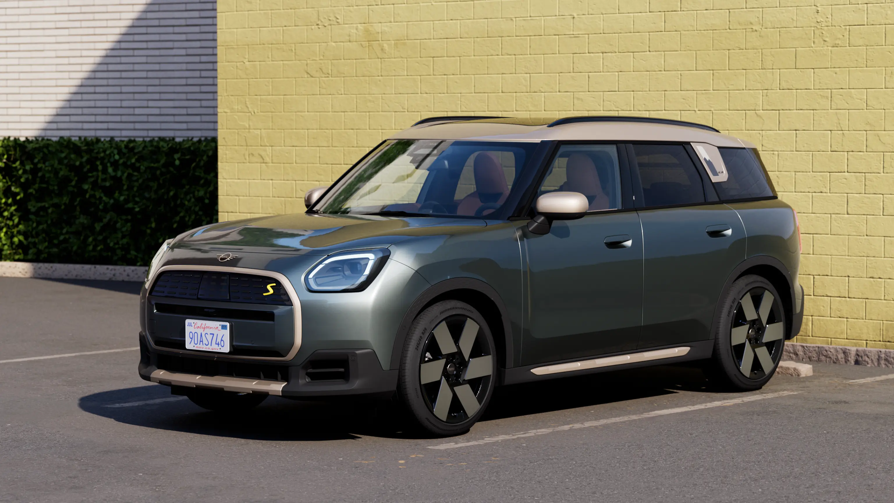Elektrické MINI Countryman - model shelf - pozadí