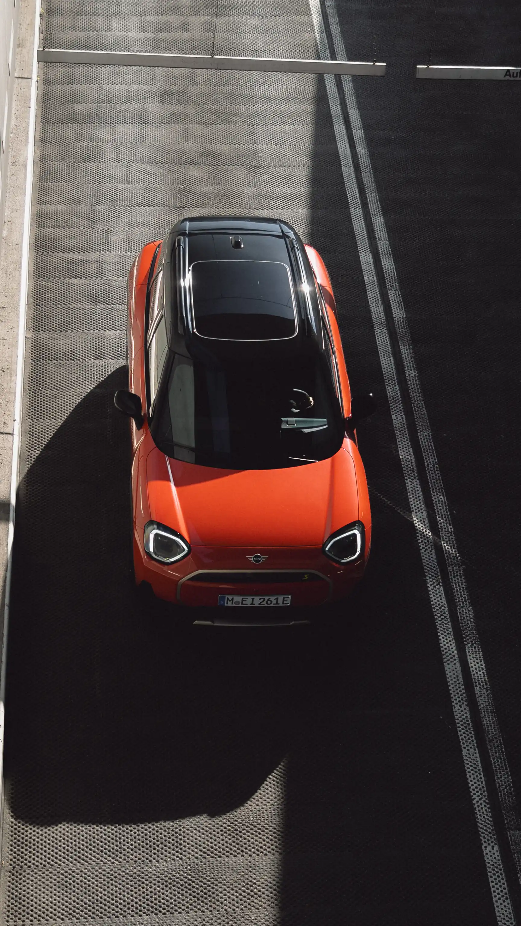 Elektrické MINI Aceman – pohled shora