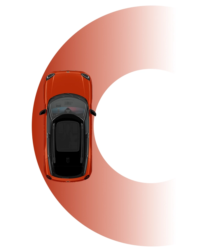 Elektrické MINI Aceman – Průměr otáčení
