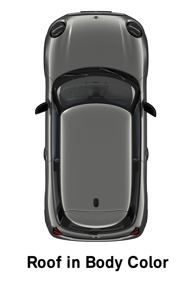 MINI – výbava – styl essential – střecha v barvě karoserie