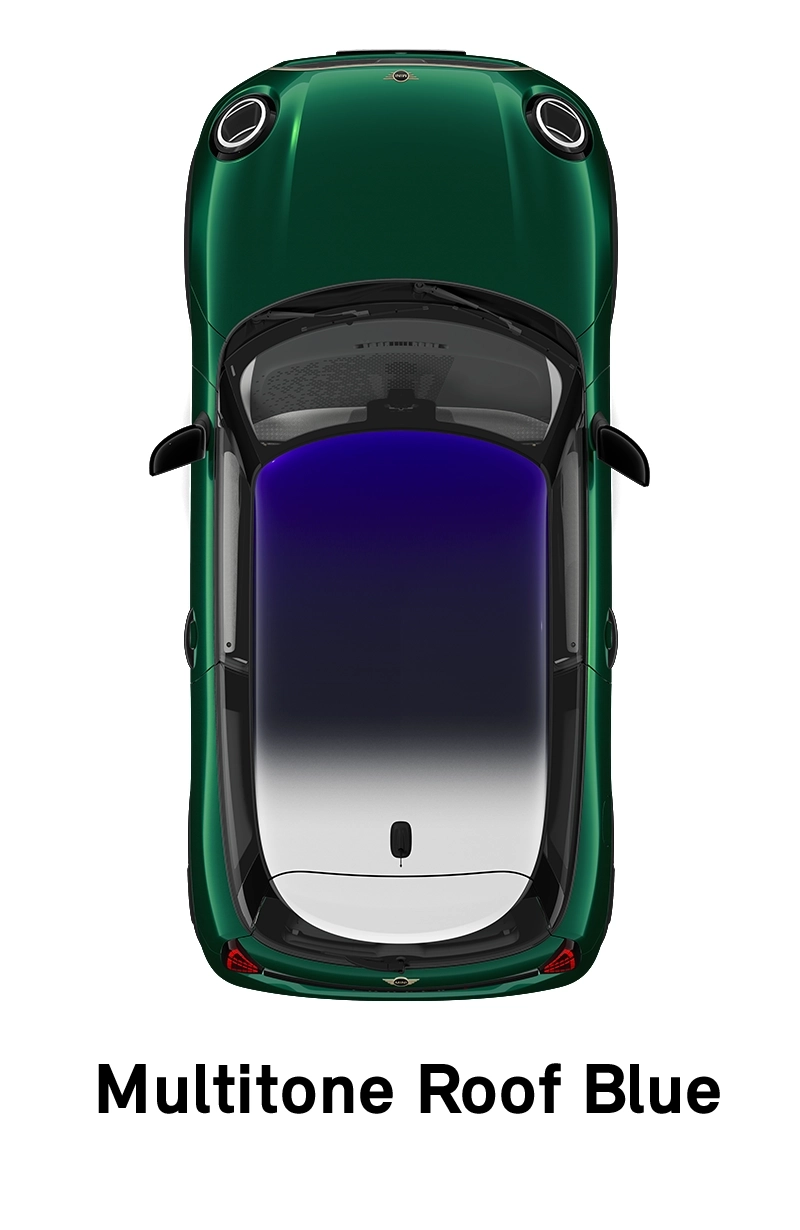  MINI – výbava – styl favoured modrá střecha multitone