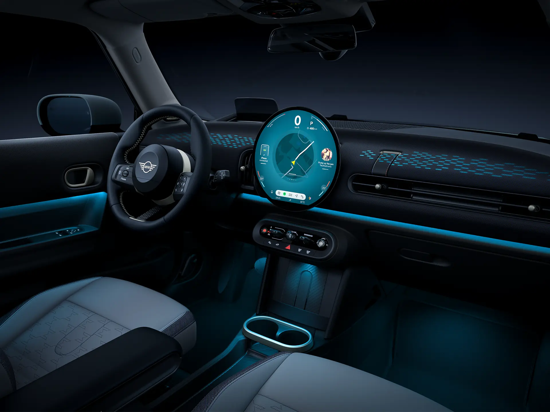 MINI Cooper 5dveřové – prvky interiéru