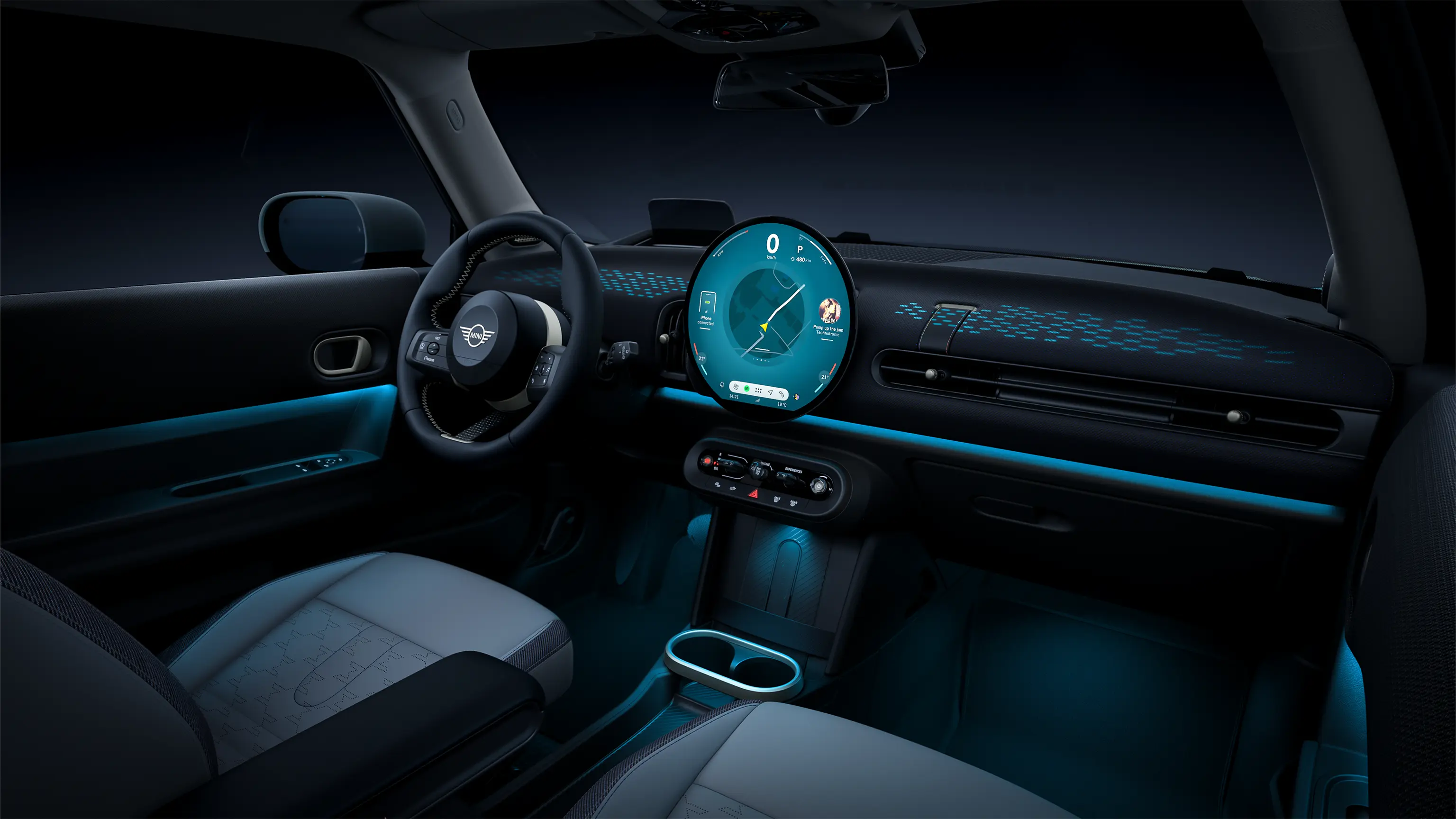 MINI Cooper 5dveřové – prvky interiéru