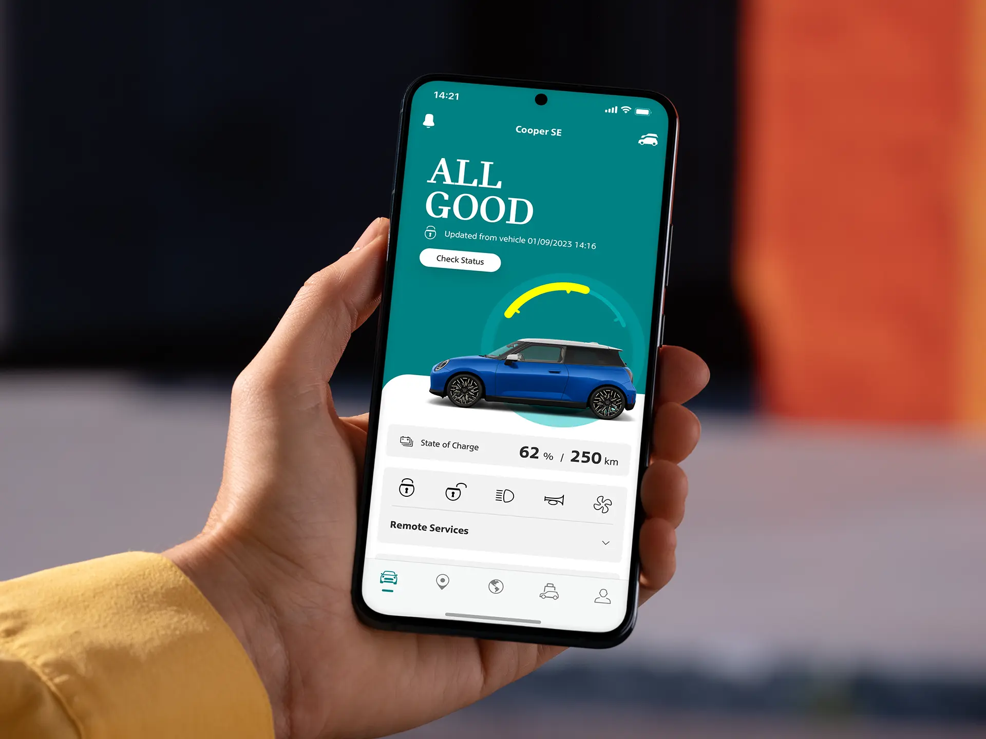 Elektrické MINI Cooper – APLIKACE MINI