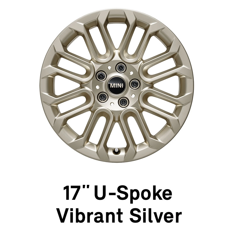 MINI – výbava – 17palcová kola U-Spoke Vibrant Silver