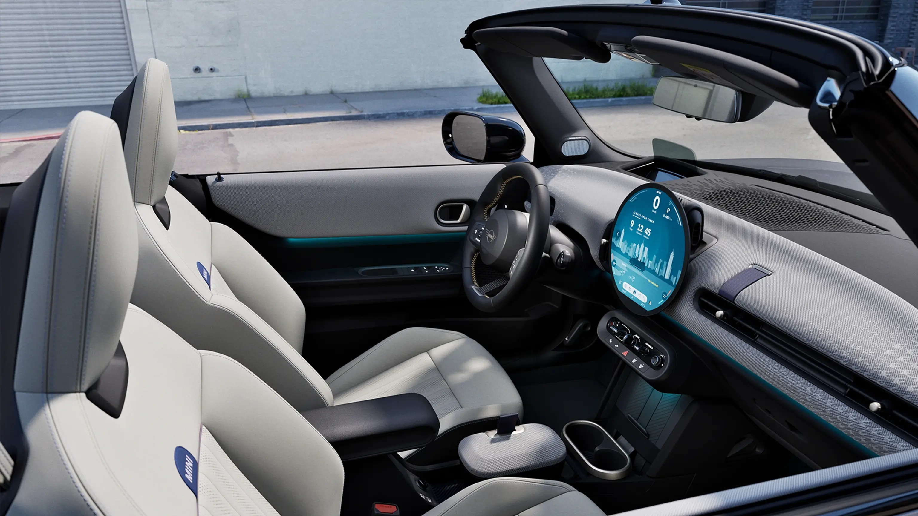 MINI Cooper Cabrio – interiér – vlastnosti