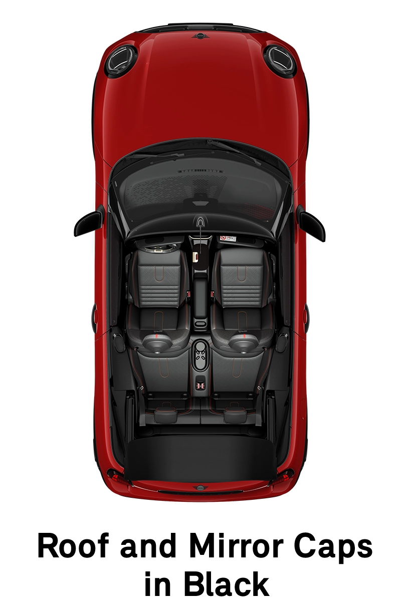  MINI – výbava – styl jcw černá střecha