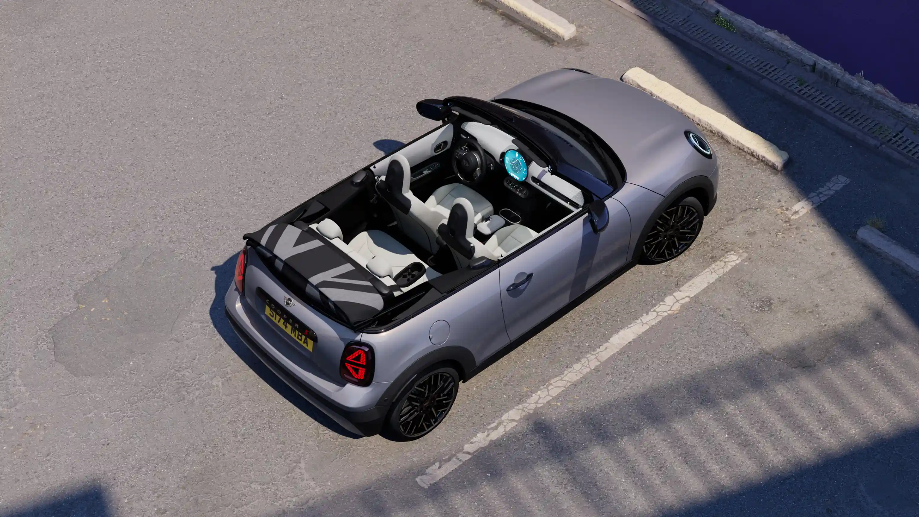 MINI Cooper Cabrio – exteriér vlastnosti – pohled shora