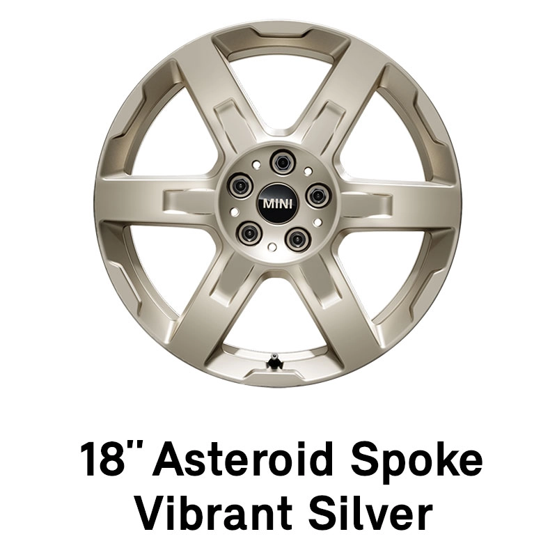 MINI – výbava – 18palcová kola asteroid vibrant silver (stříbrná)