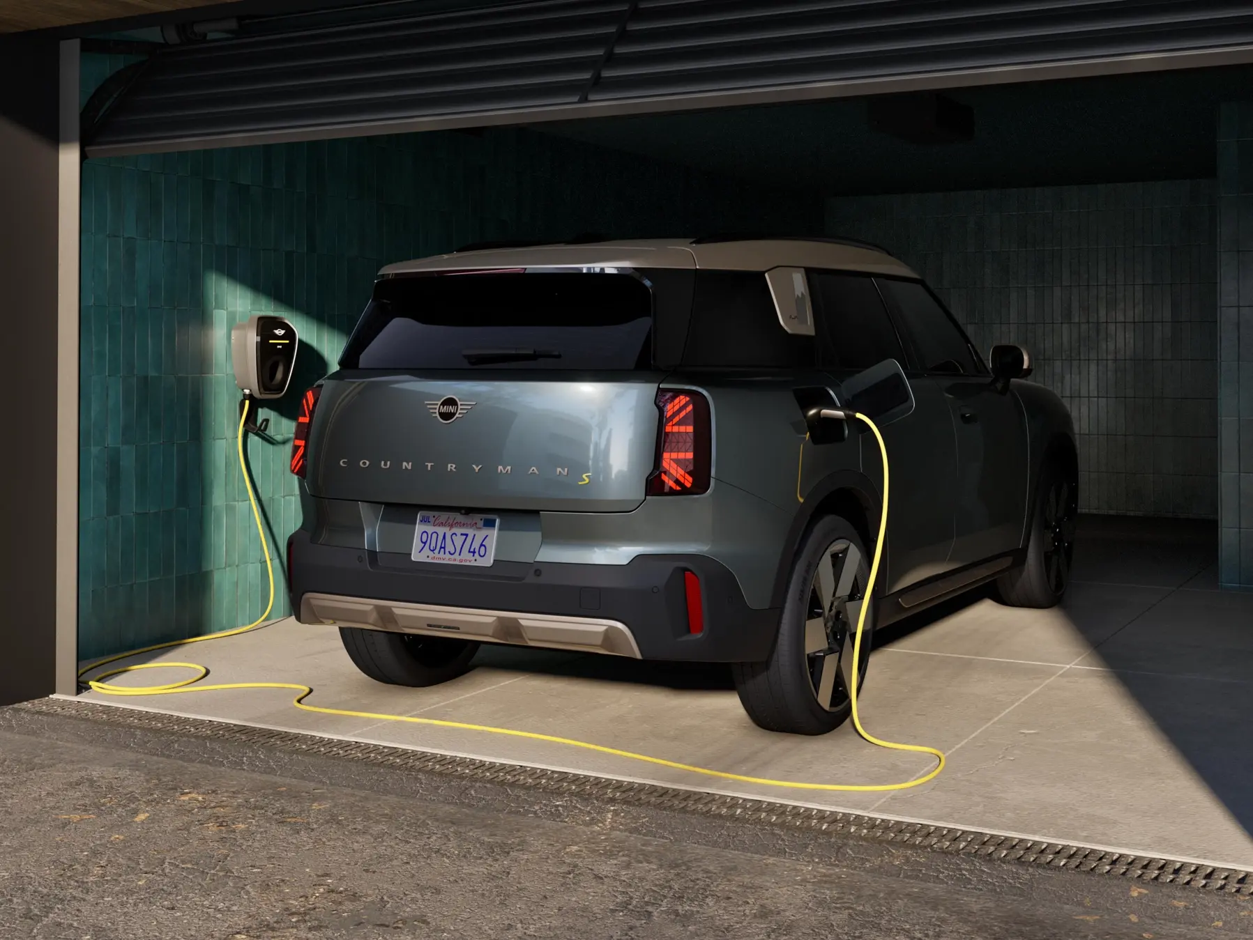 Elektrické MINI Countryman – pohled zezadu