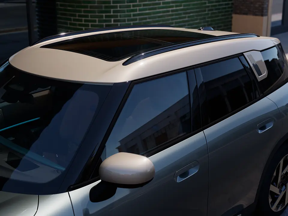 MINI Countryman – exteriér – střecha s panoramatickým oknem