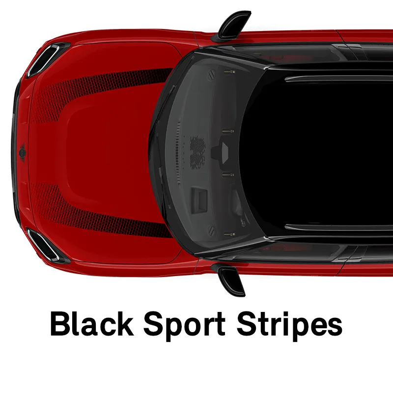  MINI – výbava – styl jcw černé sportovní pruhy