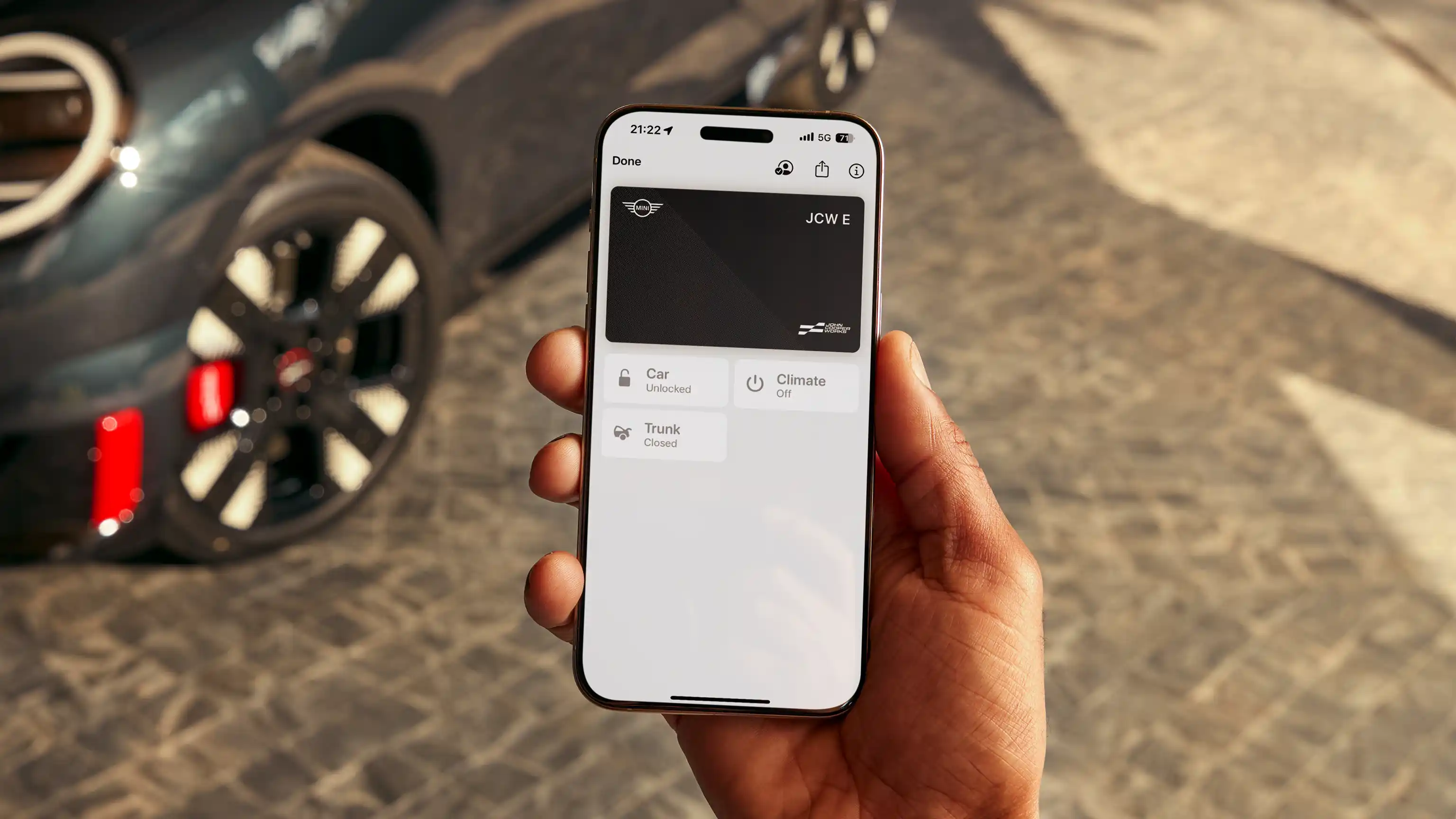 MINI John Cooper Works – Digitální klíč