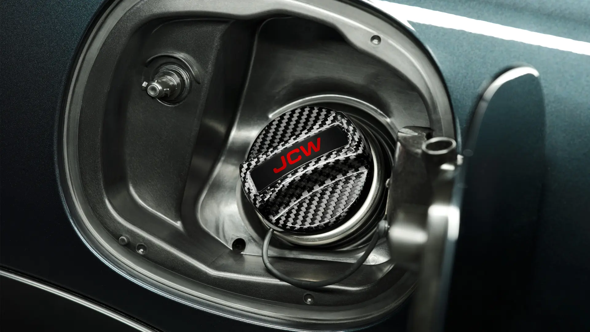 JCW Příslušenství – JCW Karbonový kryt víčka nádrže