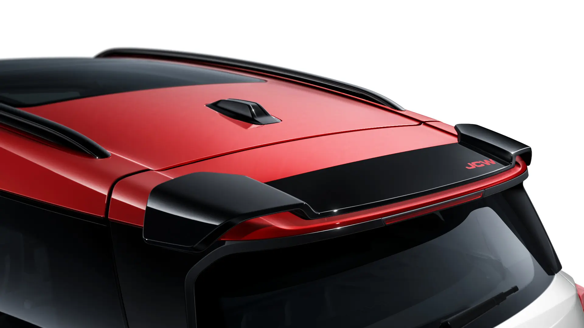 JCW Příslušenství – JCW Střešní spoiler v leskle černém provedení