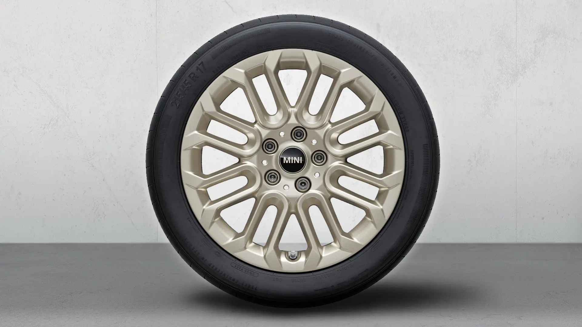 17" MINI kola z lehké slitiny U-Spoke 956 Bicolor (Vibrant Silver, stříbrná), sada kompletních zimních kol