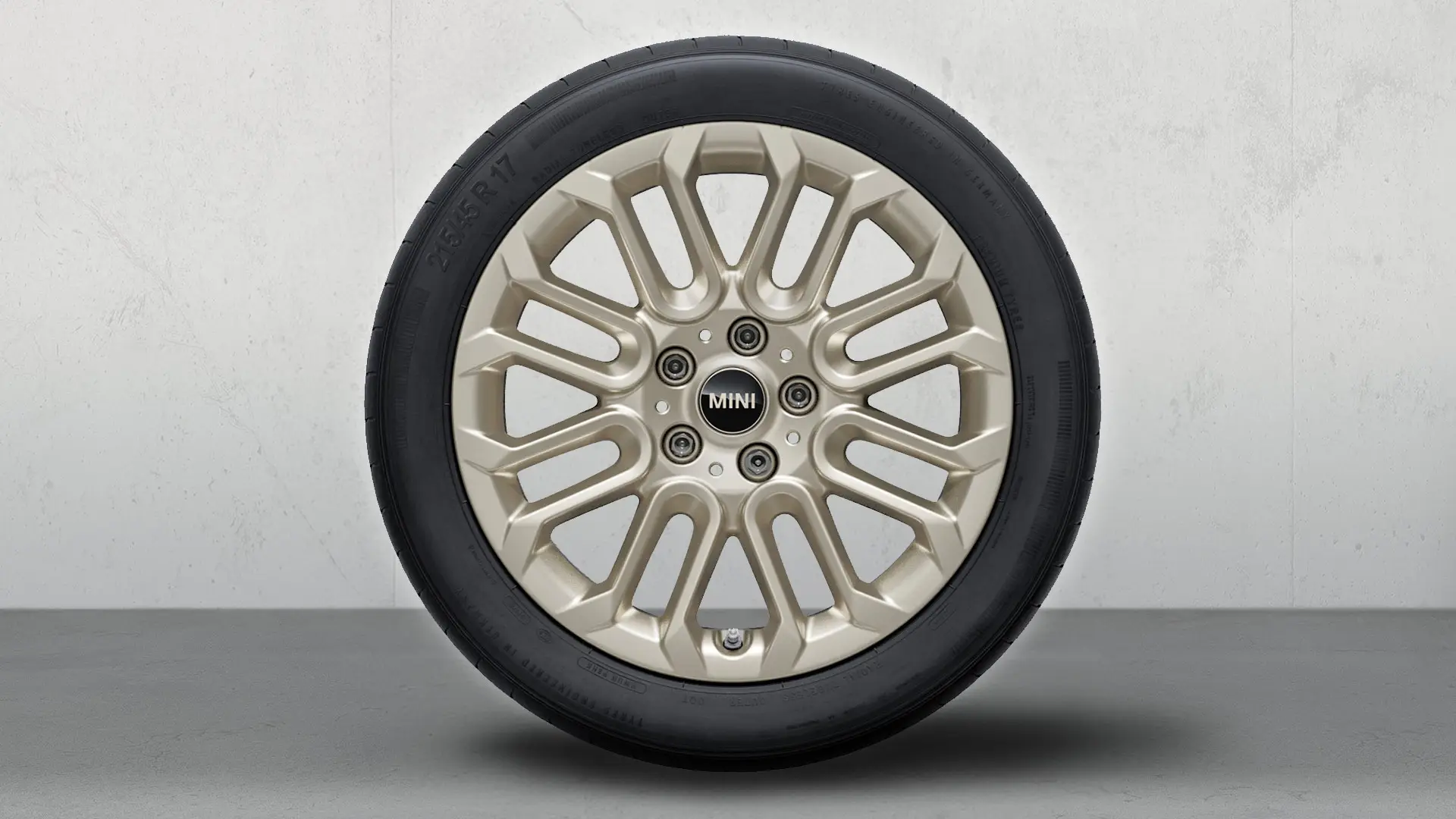 17" MINI kola z lehké slitiny U-Spoke 956 Bicolor (Vibrant Silver, stříbrná), sada kompletních zimních kol