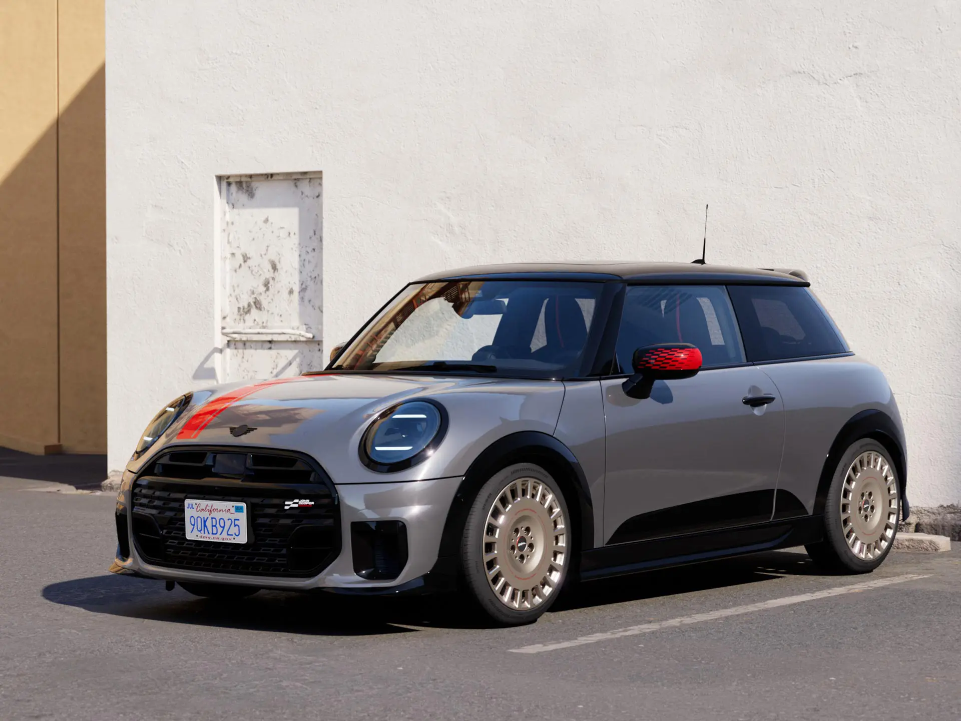 Pohled z boku na MINI Cooper