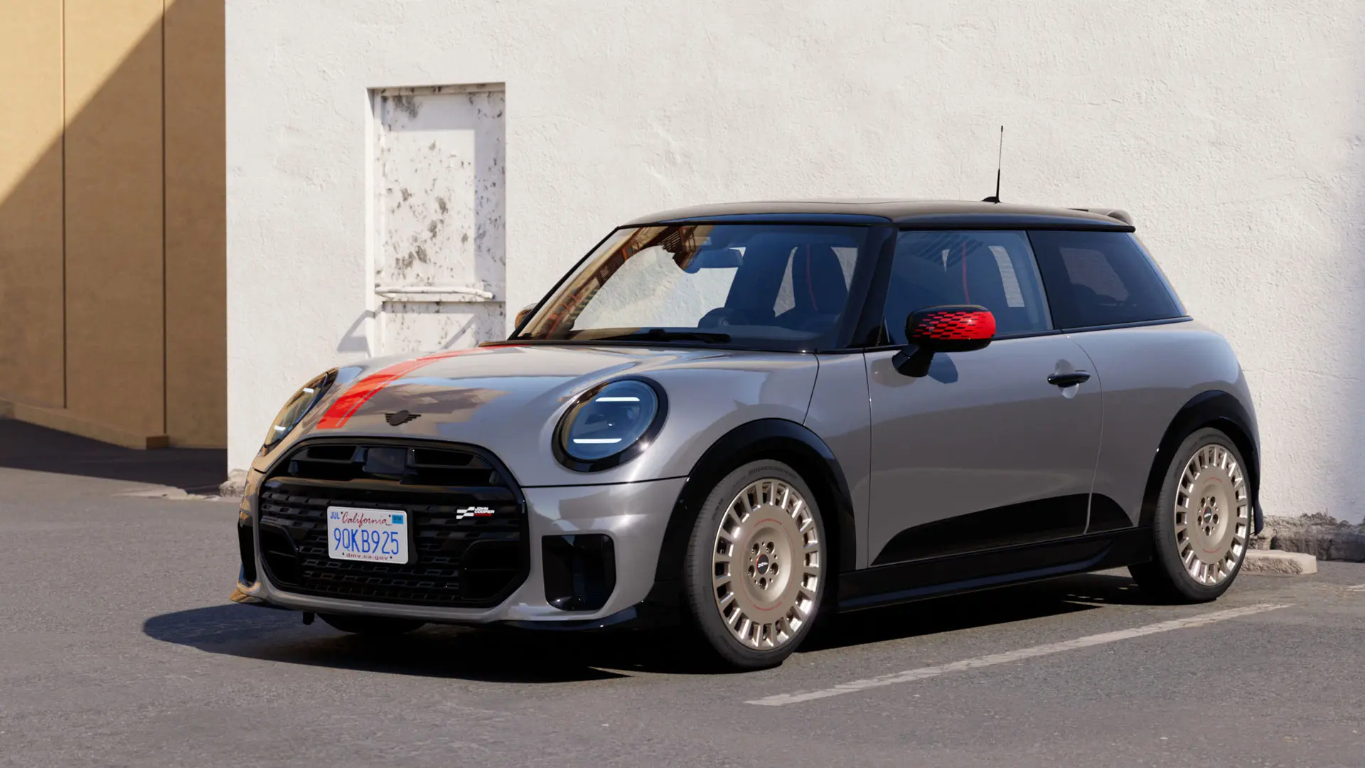 Pohled z boku na MINI Cooper