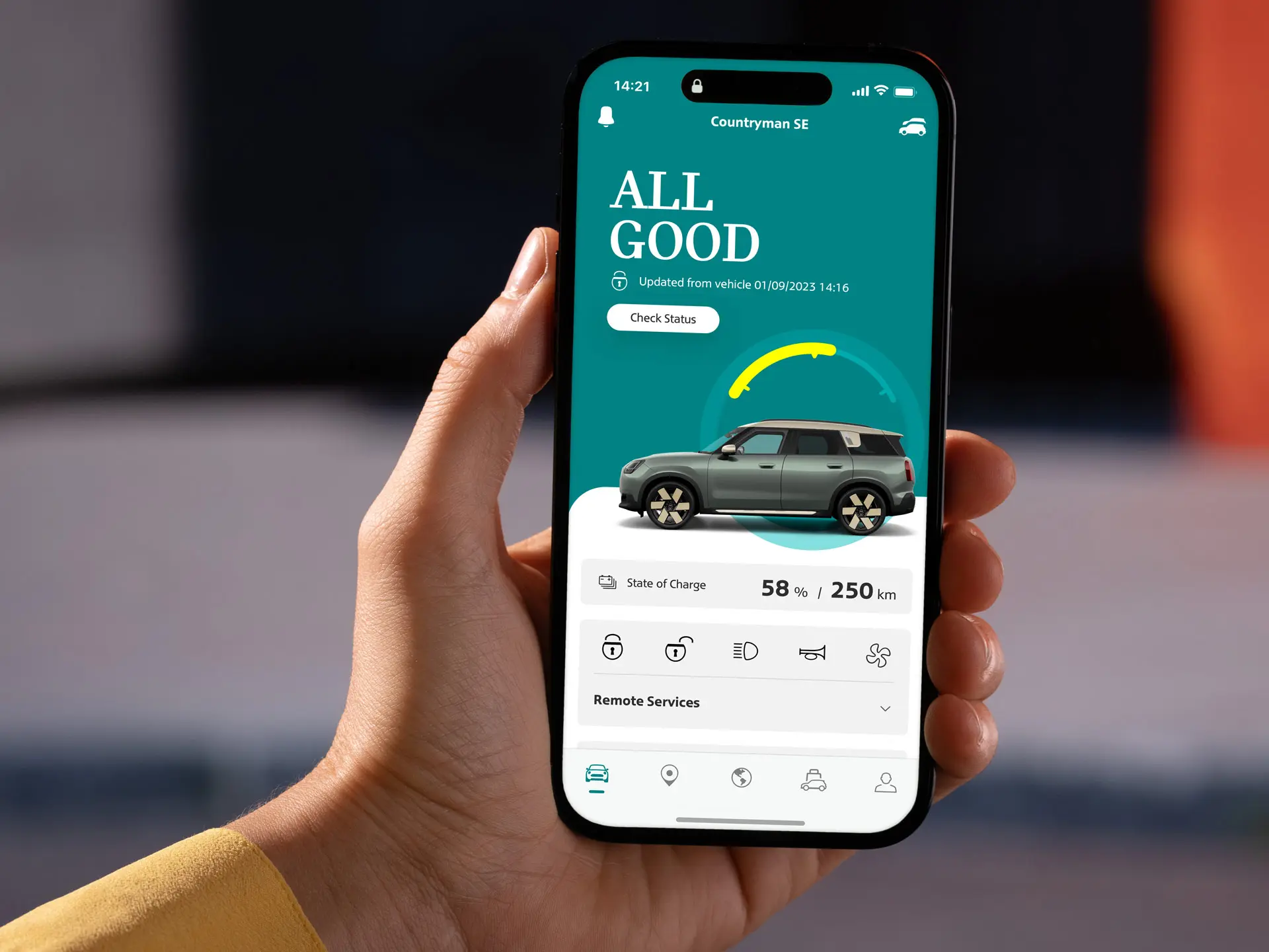Pohled na aplikaci MINI