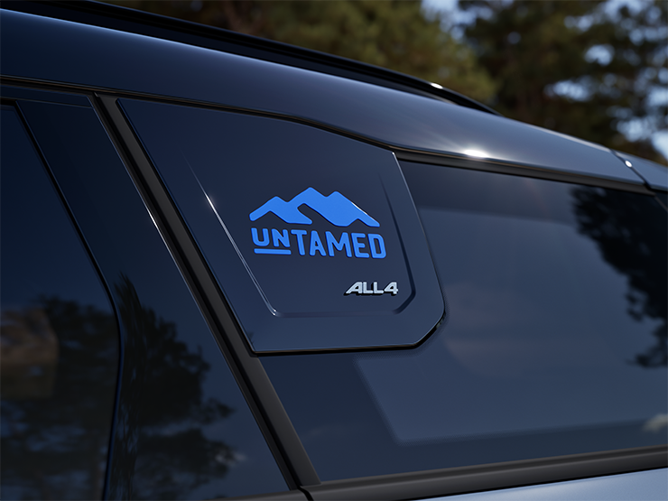 Fotografie C-sloupku MINI Countryman Untamed Edition.