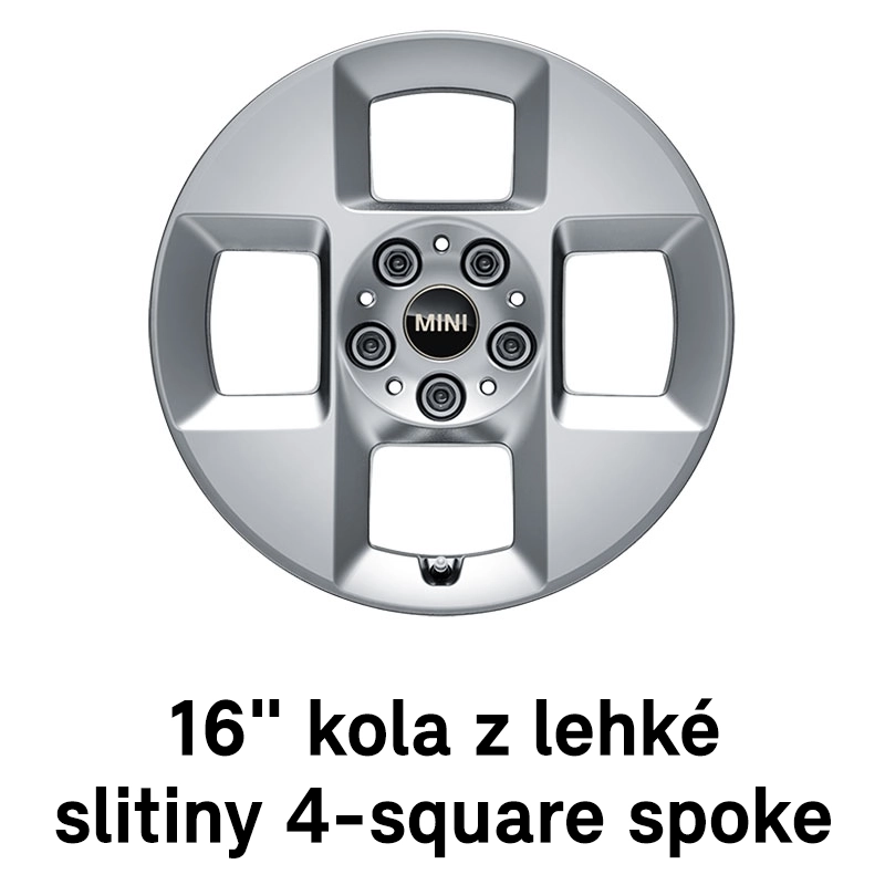 MINI kola: 16" 4-Square Spoke
