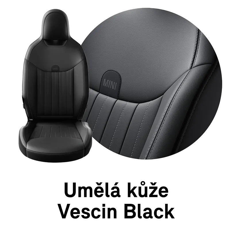 MINI čalounění: Black Vescin (černá)