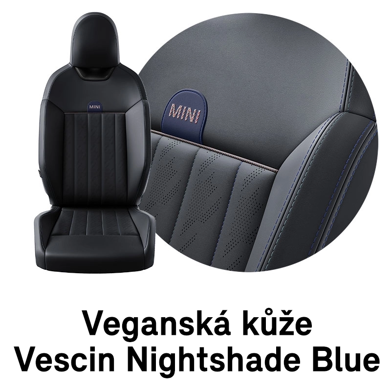 MINI čalounění: Nightshade Blue Vescin (modrá)