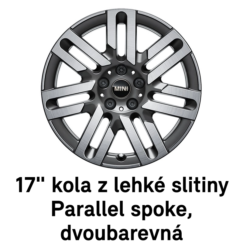MINI kola: 17" kola Parallel Spoke 2barevná