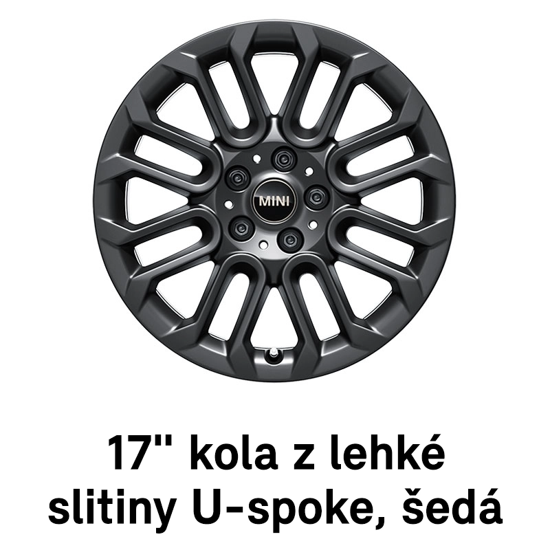 MINI kola: 17" kola U-Spoke Grey (šedá)