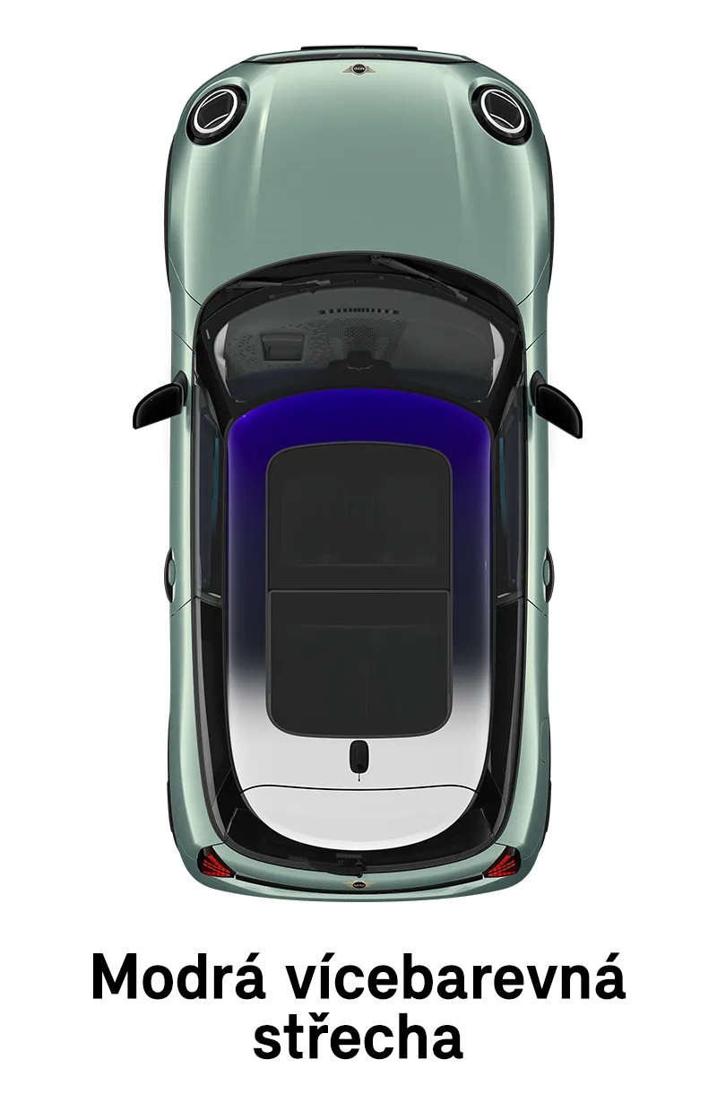 MINI střecha: Vícebarevná střecha Multitone Blue