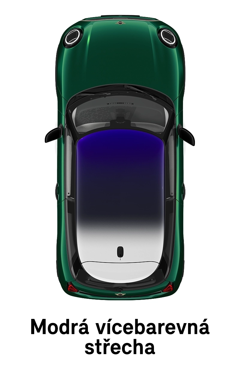 MINI střecha: Vicebarevná střecha Multitone Blue