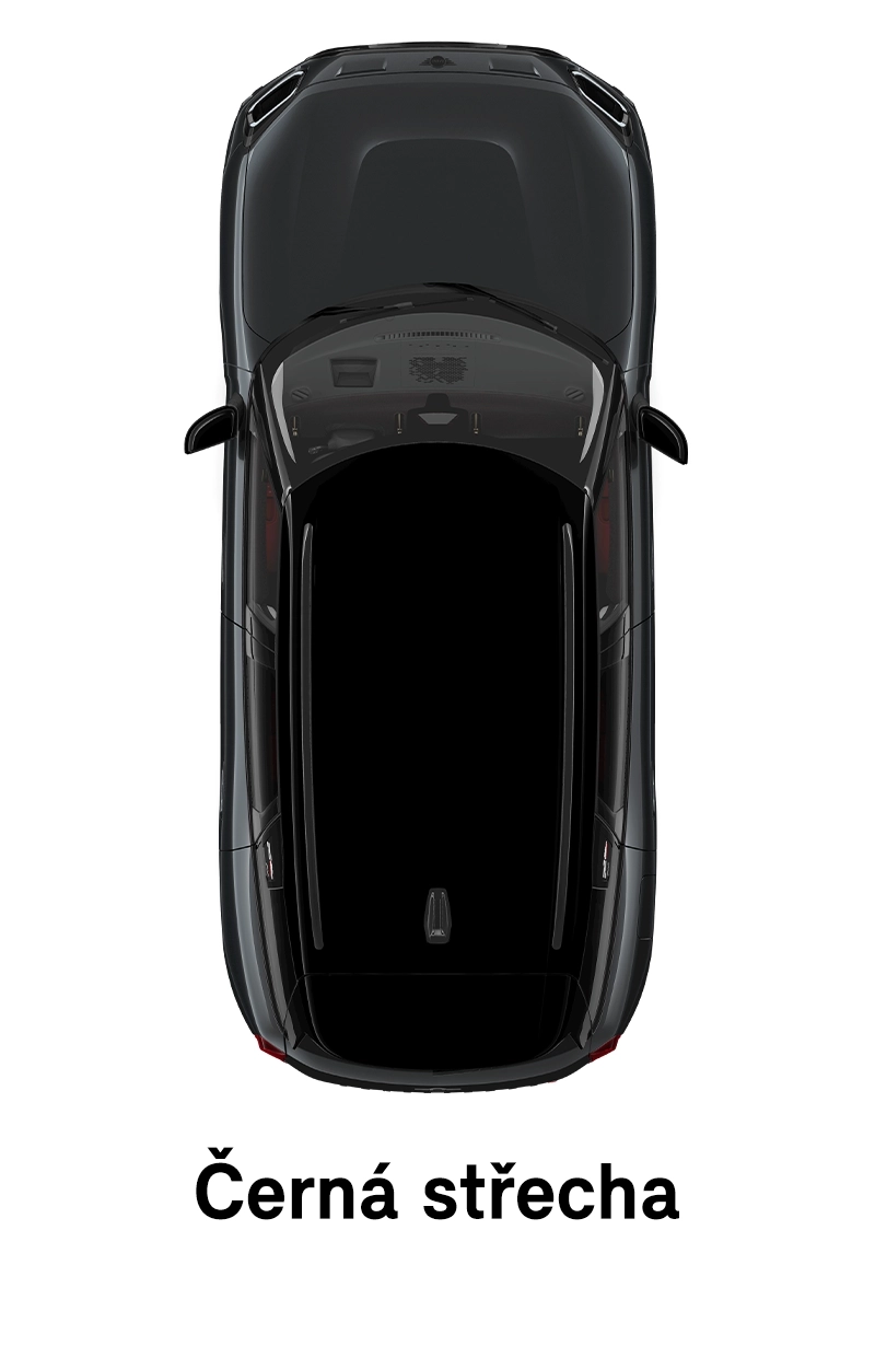 MINI střecha: Střecha a zrcátka v černé barvě