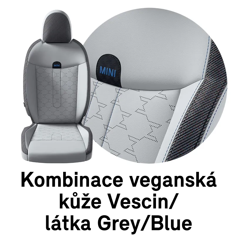 MINI čalounění: Grey/Blue (šedá/modrá) - Vescin/látka