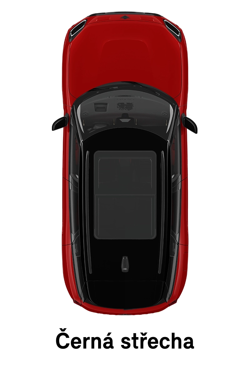 MINI střecha: Střecha a zrcátka v černé barvě