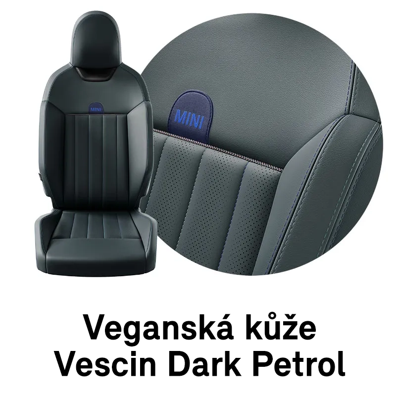 MINI čalounění: Dark Petrol Vescin (modrá)