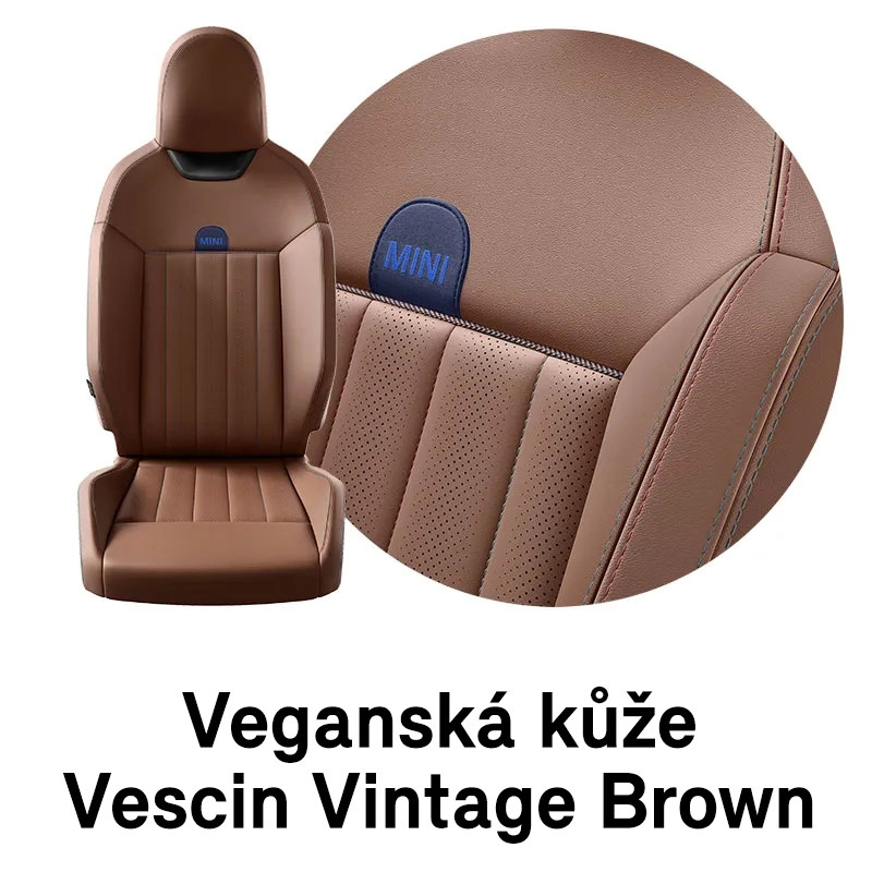 MINI čalounění: Vintage Brown Vescin (hnědá)