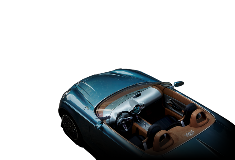 MINI Superleggera Vision – úhlopříčný pohled shora