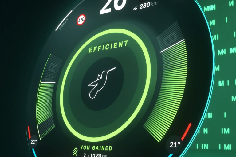 Elektromobilita MINI – dojezd – režim green 