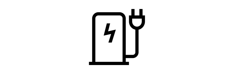 Elektrické MINI Countryman – nabíjení – ikona nabíjecí stanice