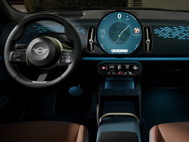 Elektrické MINI Countryman – udržitelnost – recyklované tkaniny
